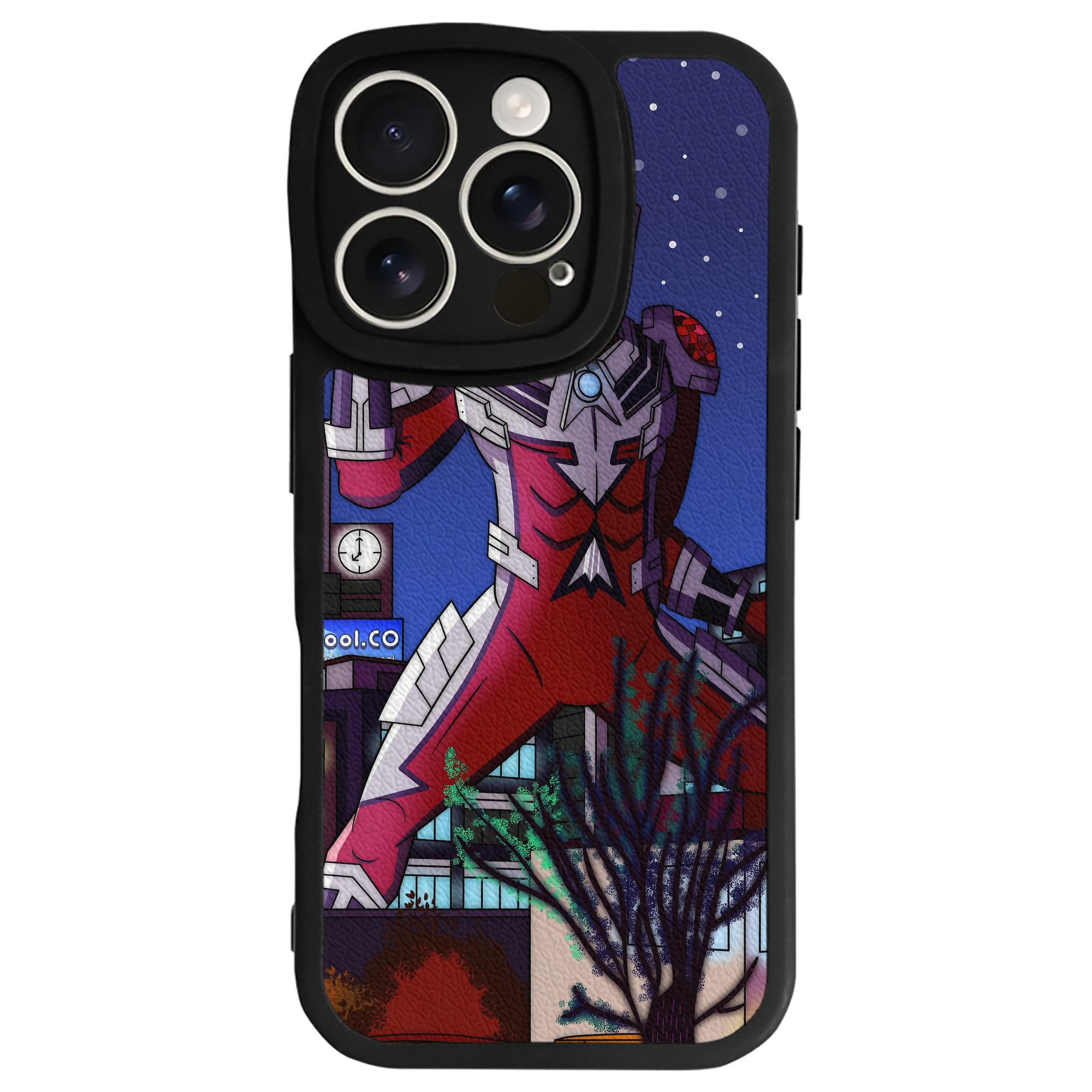 （画像用） ウルトラマン Ultraman 【iPhone 16シリーズ対応】シリコンスマホケース（レザー調） 材質：シリコン